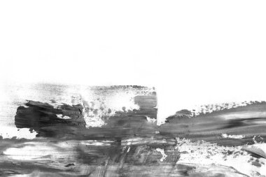 Soyut siyah mürekkep lekesi. Suluboya kağıdına Çin mürekkep arkaplanı. 