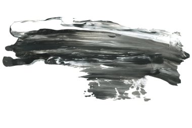 Soyut siyah mürekkep lekesi. Suluboya kağıdına Çin mürekkep arkaplanı. 