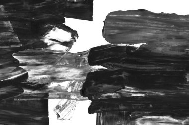 Soyut siyah mürekkep lekesi. Suluboya kağıdına Çin mürekkep arkaplanı. 