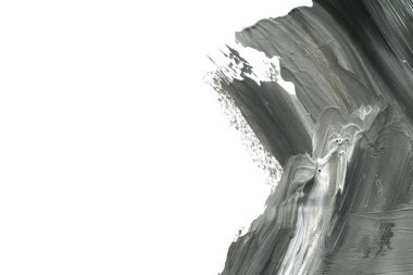 Soyut siyah mürekkep lekesi. Suluboya kağıdına Çin mürekkep arkaplanı. 