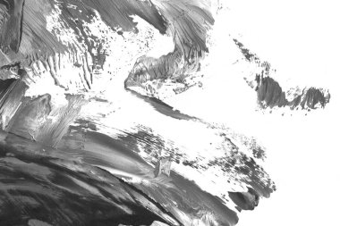 Soyut siyah mürekkep lekesi. Suluboya kağıdına Çin mürekkep arkaplanı. 