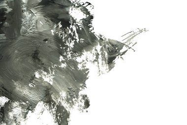 Soyut siyah mürekkep lekesi. Suluboya kağıdına Çin mürekkep arkaplanı. 