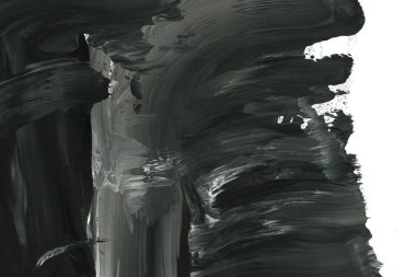 Soyut siyah mürekkep lekesi. Suluboya kağıdına Çin mürekkep arkaplanı. 