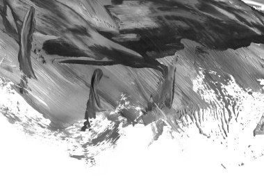 Soyut siyah mürekkep lekesi. Suluboya kağıdına Çin mürekkep arkaplanı. 