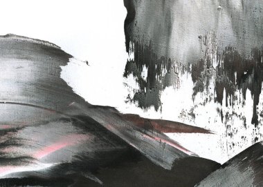 Soyut mürekkep arkaplanı. Mermer tarzı. Siyah ve beyaz boya dokusu. Ağ ve oyun tasarımı için duvar kağıdı. Grunge çamur sanatı. Makro alçı macunu görüntüsü. Boyalı alçının kara lekesi.