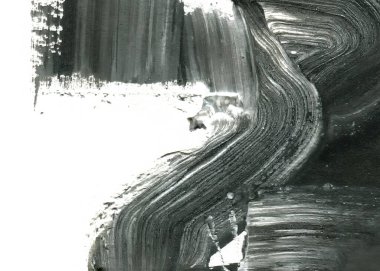 Soyut mürekkep arkaplanı. Mermer tarzı. Siyah ve beyaz boya dokusu. Ağ ve oyun tasarımı için duvar kağıdı. Grunge çamur sanatı. Makro alçı macunu görüntüsü. Boyalı alçının kara lekesi.