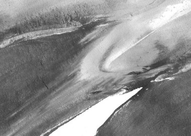 Soyut mürekkep arkaplanı. Mermer tarzı. Siyah ve beyaz boya dokusu. Ağ ve oyun tasarımı için duvar kağıdı. Grunge çamur sanatı. Makro alçı macunu görüntüsü. Boyalı alçının kara lekesi.