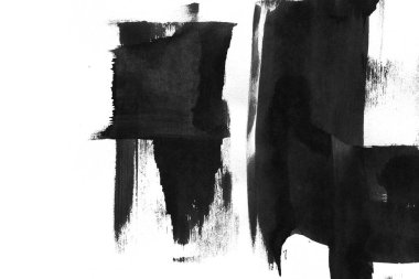 Soyut mürekkep arkaplanı. Mermer tarzı. Beyaz kağıda siyah boya dokusu. Ağ ve oyun tasarımı için duvar kağıdı. Grunge çamur sanatı. Kalem suyunun makro resmi. Koyu Smear