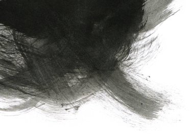 Soyut mürekkep arkaplanı. Mermer tarzı. Beyaz kağıda siyah boya dokusu. Ağ ve oyun tasarımı için duvar kağıdı. Grunge çamur sanatı. Kalem suyunun makro resmi. Koyu Smear