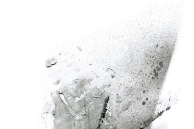 Soyut grafiti arkaplanı. Hava fırçası efektli duvar kâğıdı. Beyaz kağıda siyah akrilik boya dokusu. Dağınık çamur sanatı. Makro sprey boya. El yapımı grunge arka plan