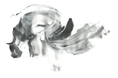 Soyut mürekkep arkaplanı. Mermer tarzı. Siyah ve beyaz boya dokusu. Ağ ve oyun tasarımı için duvar kağıdı. Grunge çamur sanatı. Makro alçı macunu görüntüsü. Boyalı alçının kara lekesi.