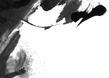 Soyut mürekkep arkaplanı. Mermer tarzı. Beyaz kağıda siyah boya dokusu. Ağ ve oyun tasarımı için duvar kağıdı. Grunge çamur sanatı. Kalem suyunun makro resmi. Koyu Smear