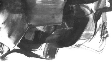 Soyut mürekkep arkaplanı. Mermer tarzı. Siyah ve beyaz boya dokusu. Ağ ve oyun tasarımı için duvar kağıdı. Grunge çamur sanatı. Makro alçı macunu görüntüsü. Boyalı alçının kara lekesi.