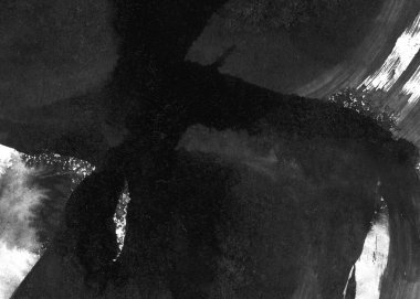 Soyut mürekkep arkaplanı. Mermer tarzı. Beyaz kağıda siyah boya dokusu. Ağ ve oyun tasarımı için duvar kağıdı. Grunge çamur sanatı. Kalem suyunun makro resmi. Koyu Smear