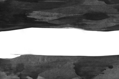 Soyut mürekkep arkaplanı. Mermer tarzı. Beyaz kağıda siyah boya dokusu. Ağ ve oyun tasarımı için duvar kağıdı. Grunge çamur sanatı. Kalem suyunun makro resmi. Koyu Smear