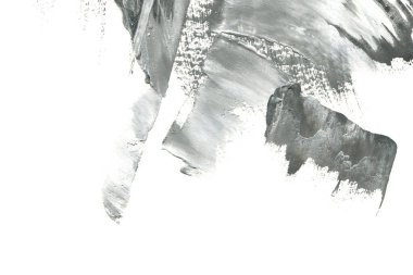 Soyut mürekkep arkaplanı. Mermer tarzı. Siyah ve beyaz boya dokusu. Ağ ve oyun tasarımı için duvar kağıdı. Grunge çamur sanatı. Makro alçı macunu görüntüsü. Boyalı alçının kara lekesi.