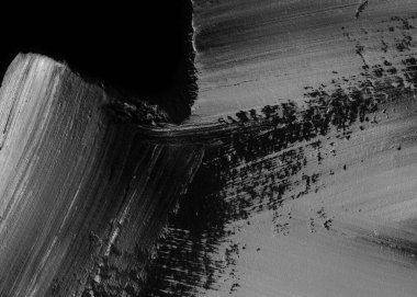 Soyut mürekkep arkaplanı. Mermer tarzı. Siyah ve beyaz boya dokusu. Ağ ve oyun tasarımı için duvar kağıdı. Grunge çamur sanatı. Makro alçı macunu görüntüsü. Boyalı alçının kara lekesi.