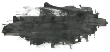 Soyut mürekkep arkaplanı. Mermer tarzı. Beyaz kağıda siyah boya dokusu. Ağ ve oyun tasarımı için duvar kağıdı. Grunge çamur sanatı. Kalem suyunun makro resmi. Koyu Smear