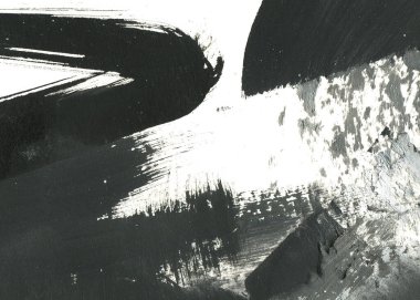 Soyut mürekkep arkaplanı. Mermer tarzı. Siyah ve beyaz boya dokusu. Ağ ve oyun tasarımı için duvar kağıdı. Grunge çamur sanatı. Makro alçı macunu görüntüsü. Boyalı alçının kara lekesi.