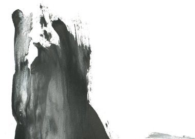 Soyut mürekkep arkaplanı. Mermer tarzı. Siyah ve beyaz boya dokusu. Ağ ve oyun tasarımı için duvar kağıdı. Grunge çamur sanatı. Makro alçı macunu görüntüsü. Boyalı alçının kara lekesi.