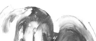 Soyut mürekkep arkaplanı. Mermer tarzı. Siyah ve beyaz boya dokusu. Ağ ve oyun tasarımı için duvar kağıdı. Grunge çamur sanatı. Makro alçı macunu görüntüsü. Boyalı alçının kara lekesi.