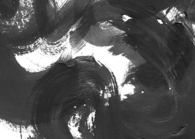 Soyut mürekkep arkaplanı. Mermer tarzı. Siyah ve beyaz boya dokusu. Ağ ve oyun tasarımı için duvar kağıdı. Grunge çamur sanatı. Makro alçı macunu görüntüsü. Boyalı alçının kara lekesi.