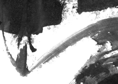 Soyut mürekkep arkaplanı. Mermer tarzı. Beyaz kağıda siyah boya dokusu. Ağ ve oyun tasarımı için duvar kağıdı. Grunge çamur sanatı. Kalem suyunun makro resmi. Koyu Smear