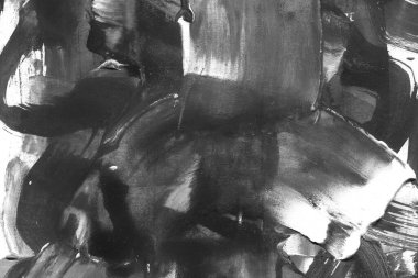 Soyut mürekkep arkaplanı. Mermer tarzı. Siyah ve beyaz boya dokusu. Ağ ve oyun tasarımı için duvar kağıdı. Grunge çamur sanatı. Makro alçı macunu görüntüsü. Boyalı alçının kara lekesi.