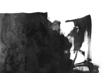 Soyut mürekkep arkaplanı. Mermer tarzı. Beyaz kağıda siyah boya dokusu. Ağ ve oyun tasarımı için duvar kağıdı. Grunge çamur sanatı. Kalem suyunun makro resmi. Koyu Smear