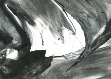 Soyut mürekkep arkaplanı. Mermer tarzı. Siyah ve beyaz boya dokusu. Ağ ve oyun tasarımı için duvar kağıdı. Grunge çamur sanatı. Makro alçı macunu görüntüsü. Boyalı alçının kara lekesi.