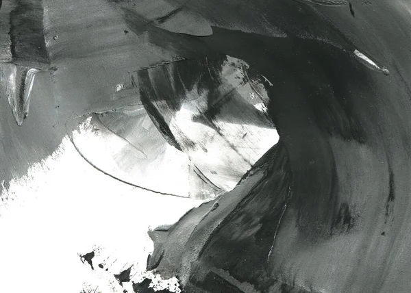 Soyut mürekkep arkaplanı. Mermer tarzı. Siyah ve beyaz boya dokusu. Ağ ve oyun tasarımı için duvar kağıdı. Grunge çamur sanatı. Makro alçı macunu görüntüsü. Boyalı alçının kara lekesi.