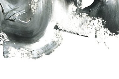 Soyut mürekkep arkaplanı. Mermer tarzı. Siyah ve beyaz boya dokusu. Ağ ve oyun tasarımı için duvar kağıdı. Grunge çamur sanatı. Makro alçı macunu görüntüsü. Boyalı alçının kara lekesi.