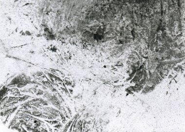 Soyut grafiti arkaplanı. Hava fırçası efektli duvar kâğıdı. Beyaz kağıda siyah akrilik boya dokusu. Dağınık çamur sanatı. Makro sprey boya. El yapımı grunge arka plan