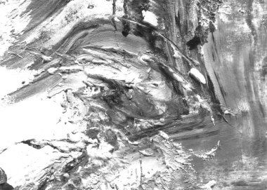 Soyut mürekkep arkaplanı. Mermer tarzı. Siyah ve beyaz boya dokusu. Ağ ve oyun tasarımı için duvar kağıdı. Grunge çamur sanatı. Makro alçı macunu görüntüsü. Boyalı alçının kara lekesi.