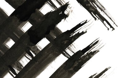 Soyut mürekkep arkaplanı. Mermer tarzı. Beyaz kağıda siyah boya dokusu. Ağ ve oyun tasarımı için duvar kağıdı. Grunge çamur sanatı. Kalem suyunun makro resmi. Koyu Smear