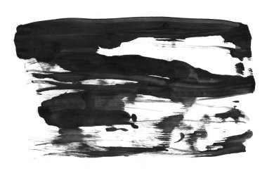 Soyut mürekkep arkaplanı. Mermer tarzı. Beyaz kağıda siyah boya dokusu. Ağ ve oyun tasarımı için duvar kağıdı. Grunge çamur sanatı. Kalem suyunun makro resmi. Koyu Smear