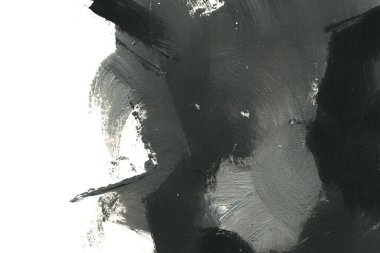 Soyut mürekkep arkaplanı. Mermer tarzı. Siyah ve beyaz boya dokusu. Ağ ve oyun tasarımı için duvar kağıdı. Grunge çamur sanatı. Makro alçı macunu görüntüsü. Boyalı alçının kara lekesi.