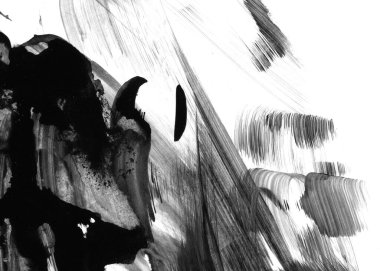 Soyut mürekkep arkaplanı. Mermer tarzı. Beyaz kağıda siyah boya dokusu. Ağ ve oyun tasarımı için duvar kağıdı. Grunge çamur sanatı. Kalem suyunun makro resmi. Koyu Smear