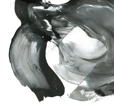 Soyut mürekkep arkaplanı. Mermer tarzı. Siyah ve beyaz boya dokusu. Ağ ve oyun tasarımı için duvar kağıdı. Grunge çamur sanatı. Makro alçı macunu görüntüsü. Boyalı alçının kara lekesi.