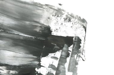 Soyut mürekkep arkaplanı. Mermer tarzı. Siyah ve beyaz boya dokusu. Ağ ve oyun tasarımı için duvar kağıdı. Grunge çamur sanatı. Makro alçı macunu görüntüsü. Boyalı alçının kara lekesi.