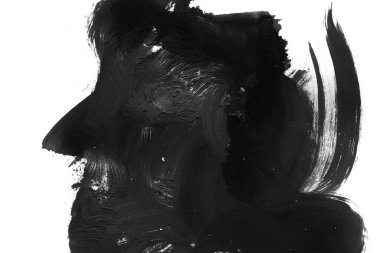 Soyut mürekkep arkaplanı. Mermer tarzı. Siyah ve beyaz boya dokusu. Ağ ve oyun tasarımı için duvar kağıdı. Grunge çamur sanatı. Makro alçı macunu görüntüsü. Boyalı alçının kara lekesi.