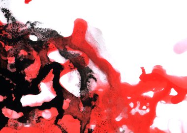 Soyut mürekkep arkaplanı. Mermer tarzı. Beyaz kağıda siyah boya dokusu. Ağ ve oyun tasarımı için duvar kağıdı. Grunge çamur sanatı. Kalem suyunun makro resmi. Koyu Smear