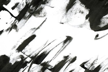 Soyut mürekkep arkaplanı. Mermer tarzı. Beyaz kağıda siyah boya dokusu. Ağ ve oyun tasarımı için duvar kağıdı. Grunge çamur sanatı. Kalem suyunun makro resmi. Koyu Smear