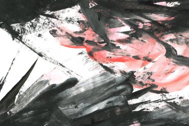 Soyut mürekkep arkaplanı. Mermer tarzı. Siyah ve beyaz boya dokusu. Ağ ve oyun tasarımı için duvar kağıdı. Grunge çamur sanatı. Makro alçı macunu görüntüsü. Boyalı alçının kara lekesi.