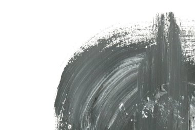 Soyut mürekkep arkaplanı. Mermer tarzı. Siyah ve beyaz boya dokusu. Ağ ve oyun tasarımı için duvar kağıdı. Grunge çamur sanatı. Makro alçı macunu görüntüsü. Boyalı alçının kara lekesi.