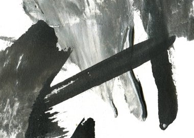 Soyut mürekkep arkaplanı. Mermer tarzı. Siyah ve beyaz boya dokusu. Ağ ve oyun tasarımı için duvar kağıdı. Grunge çamur sanatı. Makro alçı macunu görüntüsü. Boyalı alçının kara lekesi.