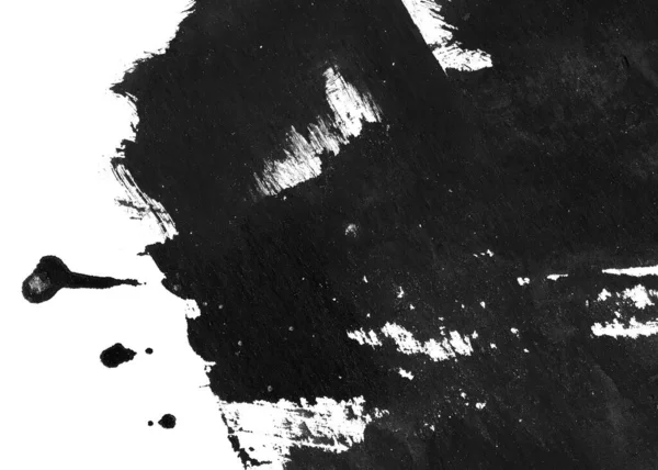 Abstract ink background. Marble style. Black and white paint stroke texture. Wallpaper for web and game design. Grunge drywall mud art. Macro image of spackling paste. Dark Smear of painterly plaster