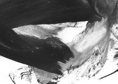 Soyut mürekkep arkaplanı. Mermer tarzı. Siyah ve beyaz boya dokusu. Ağ ve oyun tasarımı için duvar kağıdı. Grunge çamur sanatı. Makro alçı macunu görüntüsü. Boyalı alçının kara lekesi.