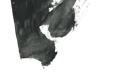 Soyut mürekkep arkaplanı. Mermer tarzı. Beyaz kağıda siyah boya dokusu. Ağ ve oyun tasarımı için duvar kağıdı. Grunge çamur sanatı. Kalem suyunun makro resmi. Koyu Smear