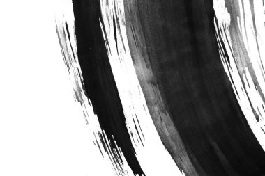 Soyut mürekkep arkaplanı. Mermer tarzı. Beyaz kağıda siyah boya dokusu. Ağ ve oyun tasarımı için duvar kağıdı. Grunge çamur sanatı. Kalem suyunun makro resmi. Koyu Smear